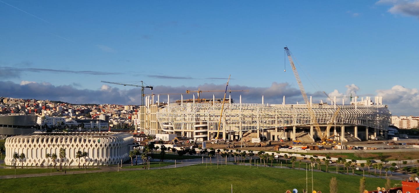 Vue sur le stade